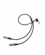 3.5MM Jack Plug Y Splitter Audio Stereo Extension Earphone Headphone Cable