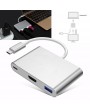 Type C USB 3.1 To USB-C 4K HDMI USB3.0 Adapter 3 in 1 Hub For Apple Macbook