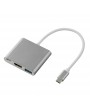 Type C USB 3.1 To USB-C 4K HDMI USB3.0 Adapter 3 in 1 Hub For Apple Macbook