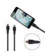 30cm/1Ft  MicroUSB Male to Male Adapter OTG Data Sync Cable Cord for Android Phone Tablet