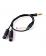 10X 3.5MM Extension Earphone Headphone Audio Splitter Cable Adapter Male to 2 Female