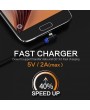 Magnetic Charging Cable 90 Degree Angle Magnet Connector Micro USB Type-C iphone High Speed Quick Charge USB Cable LED Light Detachable & Changable Adapters(2M)