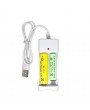 USB 2 Slots Fast Charging Battery Charger Short Circuit Protection AAA/AA Rechargeable Battery Station