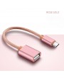 Metal USB C 3.1 Type C Male To USB Female OTG Data Sync Converter Adapter Cable