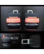 2pcs Car seat Belt Clip Universal Alarm Extension Cancellers Blug Buckle DEDC Black