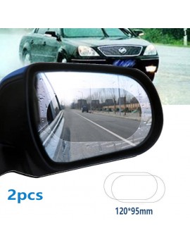 2Pcs Car Rainproof Rear View Mirror Film Anti Fog Coating Waterproof Protective 14.5x10cm