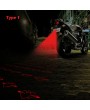 Rear Motorcycle Fog Lights Laser Tail Warning Waterproof Brake Universal Motorbike