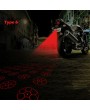 Rear Motorcycle Fog Lights Laser Tail Warning Waterproof Brake Universal Motorbike