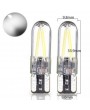 1Pcs T10 194 168 W5W COB LED CANBUS Silica Bright Glass License Light Bulbs
