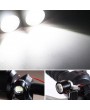 2Pcs LED Motorcycle Handlebar Spotlight Headlight Driving Light Fog Lamp White