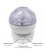 Colorful Diamond Light Projection Lamp with Speaker White