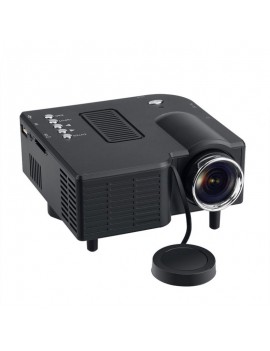 GM40 Mini Multimedia LED Projector Home Cinema - US Plug, Black