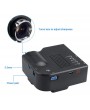 GM40 Mini Multimedia LED Projector Home Cinema - US Plug, Black