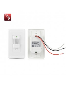PIR Sensor Switch AC220V Motion Activated Auto ON OFF LED Lamp Switch US Plug