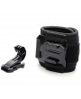 JUSTONE J015 Sports Camera Arm Band Wrist Strap + J-shaped Mount for GoPro Hero 4/3 +/3/2/1/SJ4000 Black