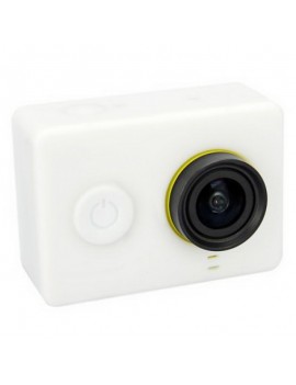 Housing Case Cover + Lens Cap Set for XiaoMi Yi Sports Camera White