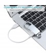 USB Sound Audio Digital Voice Recorder MP3 Metal Casing Keychain 32GB - Silver